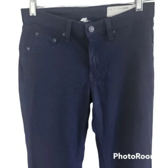 Rag & Bone Dark Navy Blue Leggings Skinny Jeans Womens Size 27 - Picture 2 of 8